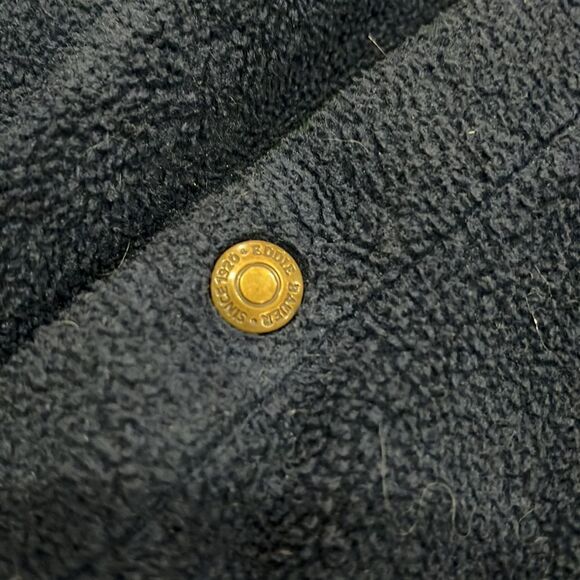 Eddie Bauer Vintage 90s Mens Full Zip Fleece Bomber Jacket Blue size XL - Picture 4 of 6